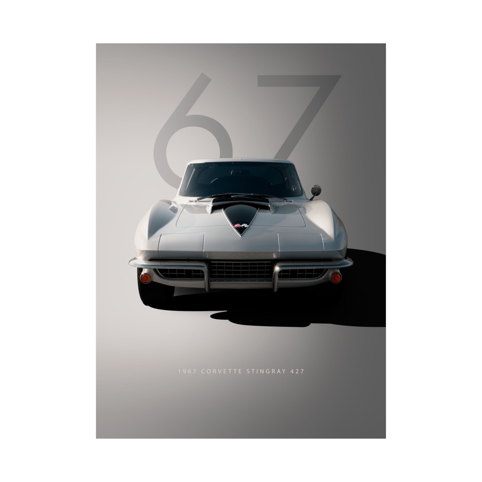 1967 Corvette Stingray 427 Classic Car Poster - Vintage Muscle Car Wall Art for Garage & Man Cave - Premium Automotive Print - Image 58