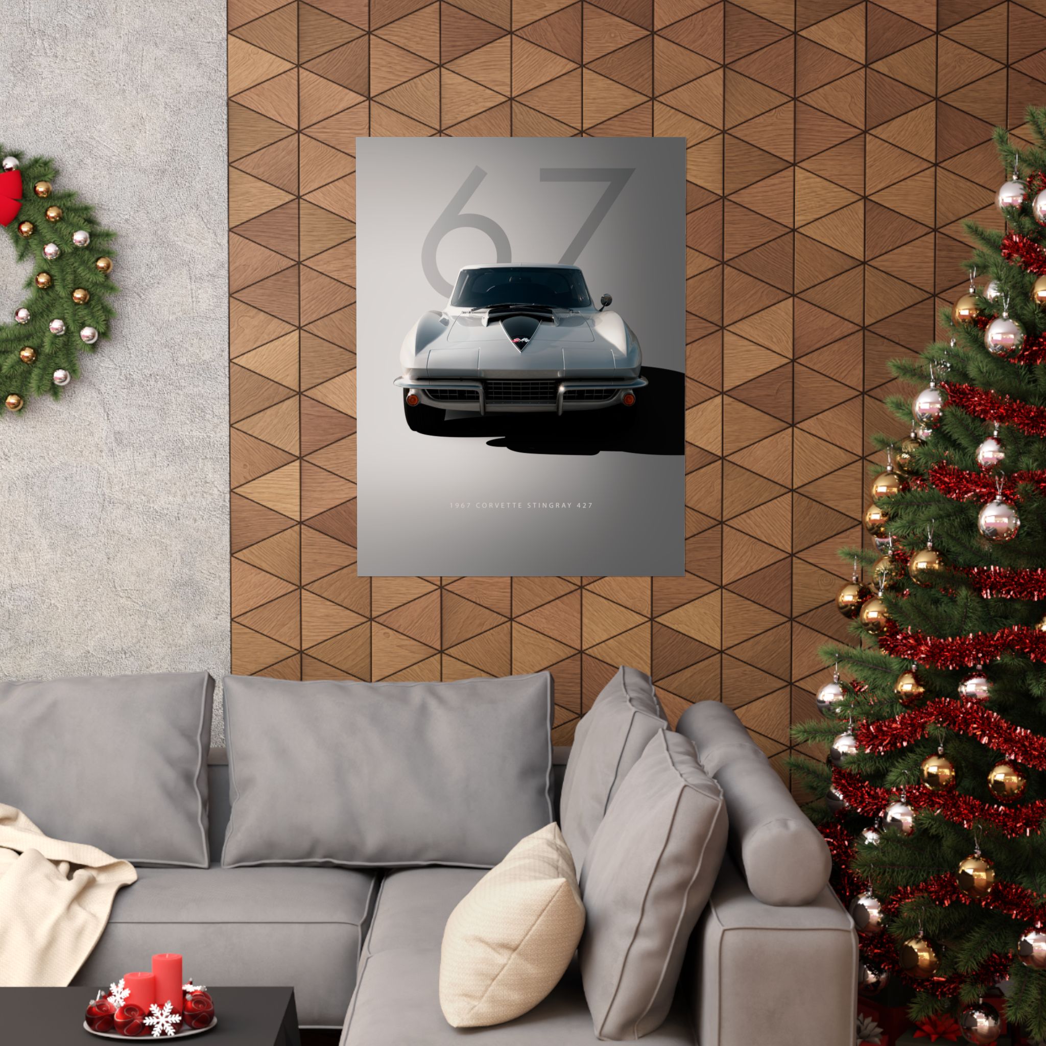 1967 Corvette Stingray 427 Classic Car Poster - Vintage Muscle Car Wall Art for Garage & Man Cave - Premium Automotive Print - Image 52