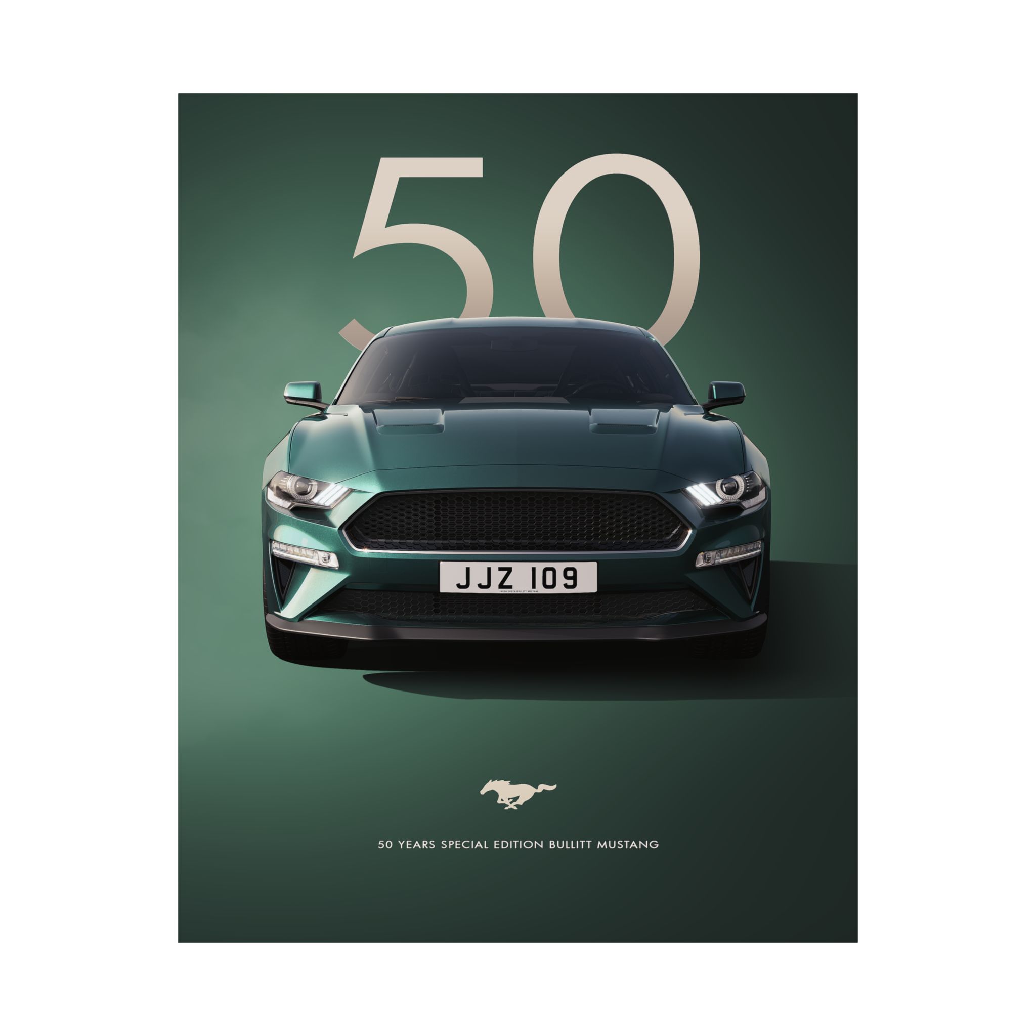 Bullitt Mustang 50th Anniversary Poster - Highland Green Ford Muscle Car Wall Art - Iconic Automotive Decor for Fans - Image 6