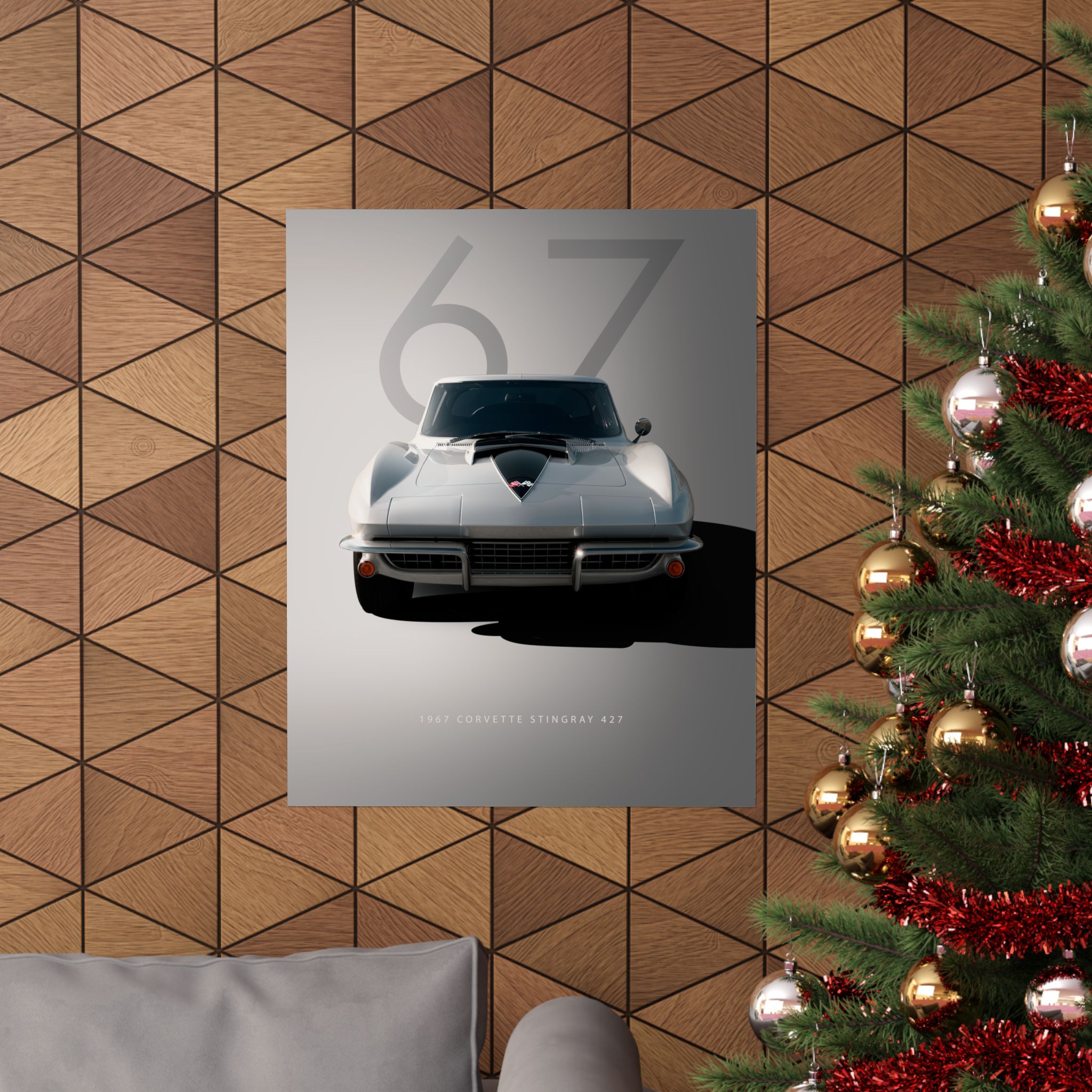1967 Corvette Stingray 427 Classic Car Poster - Vintage Muscle Car Wall Art for Garage & Man Cave - Premium Automotive Print - Image 64