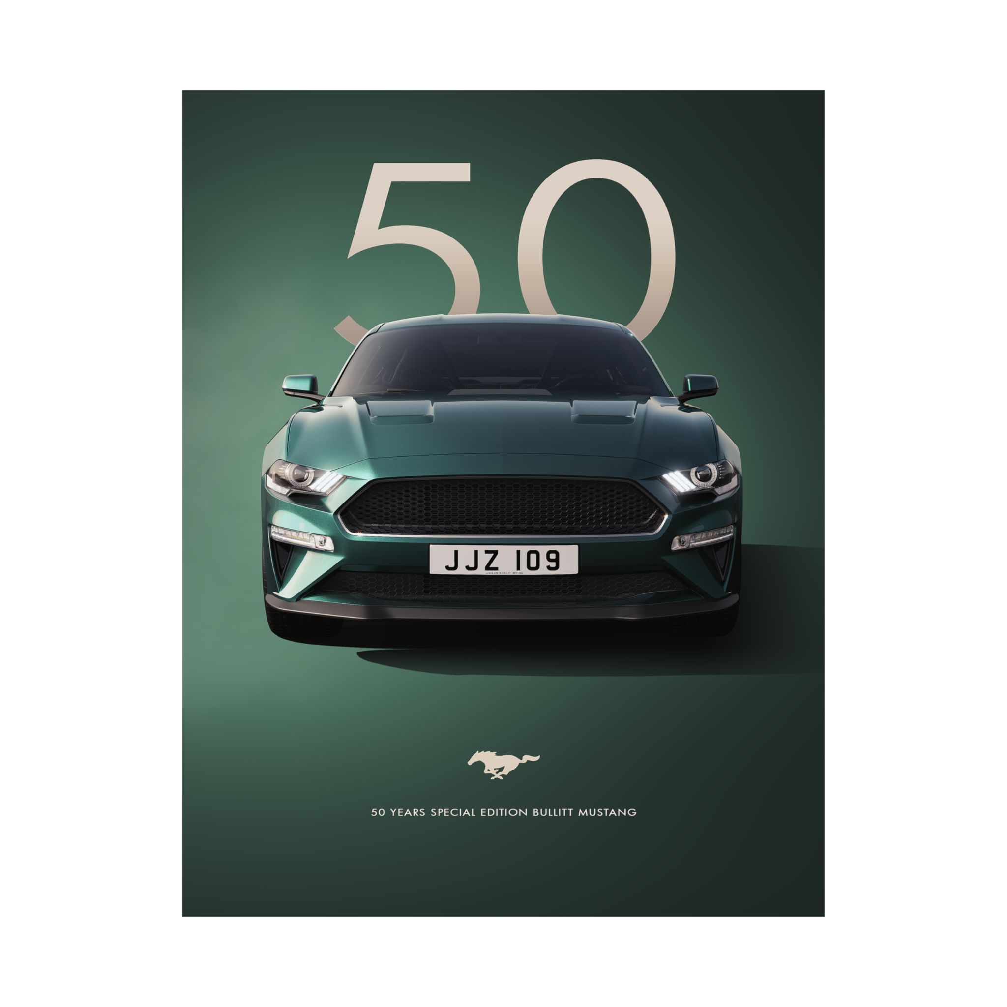 Bullitt Mustang 50th Anniversary Poster - Highland Green Ford Muscle Car Wall Art - Iconic Automotive Decor for Fans - Image 42
